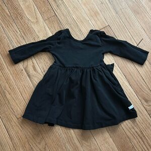 Ruffle Butts Black Twirl Dress 18-24m